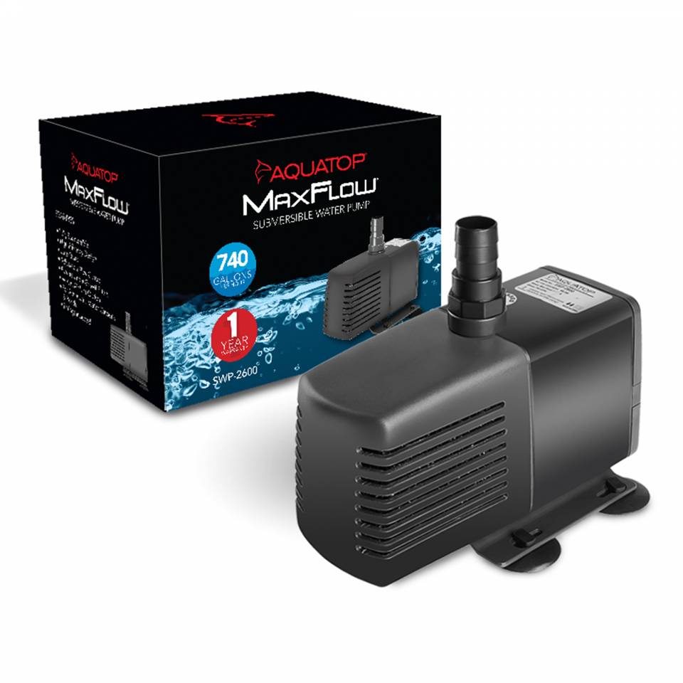 Aquatop SWP-2600 MaxFlow Submersible Pump – 677 GPH