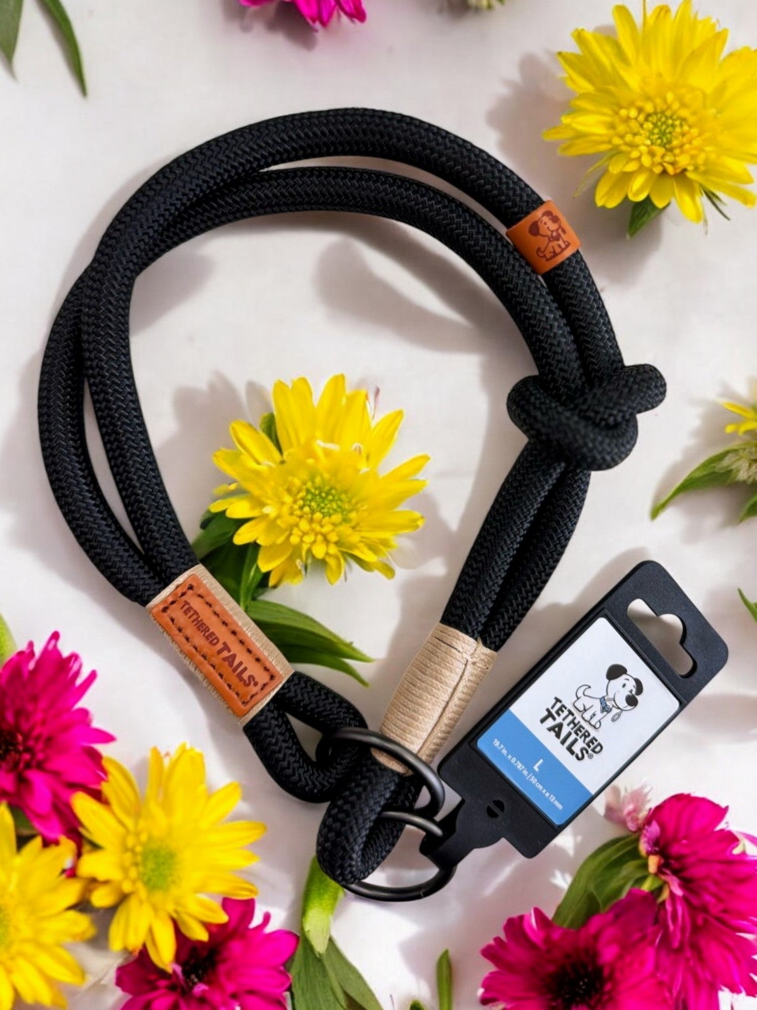 Slip & Stroll Slip-Lead Collar- L, Black