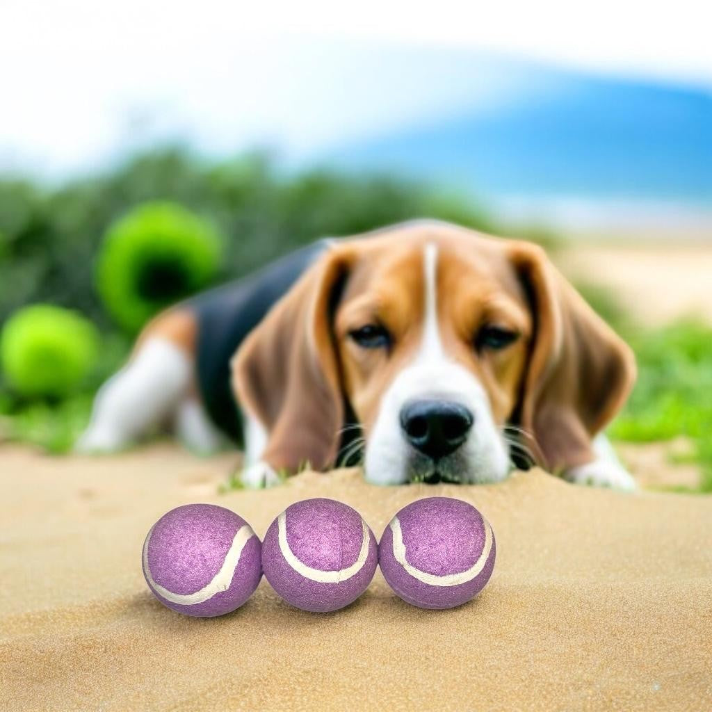 Tennis Ball Purple, 3 Pack
