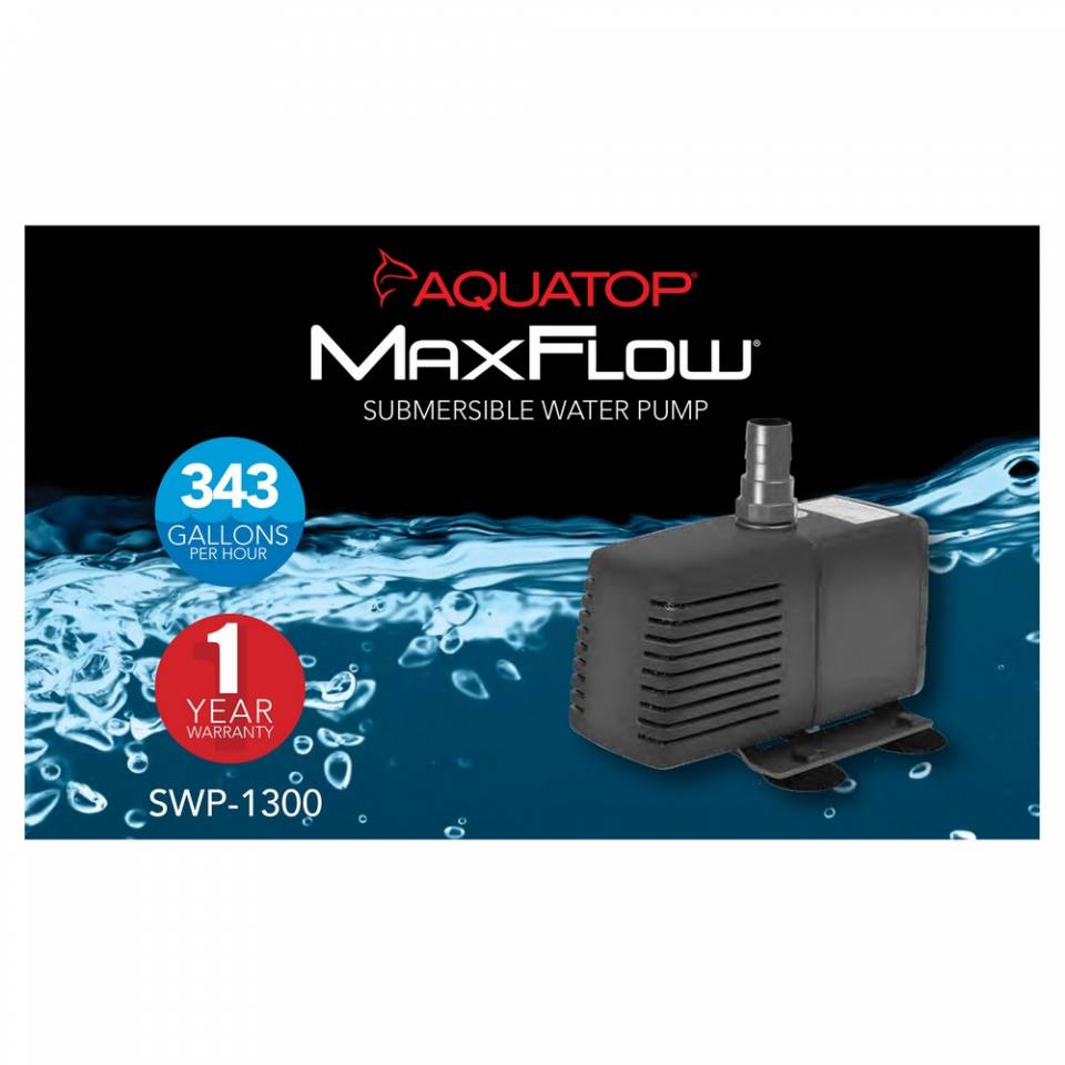 Aquatop SWP-1300 MaxFlow Submersible Pump – 343 GPH