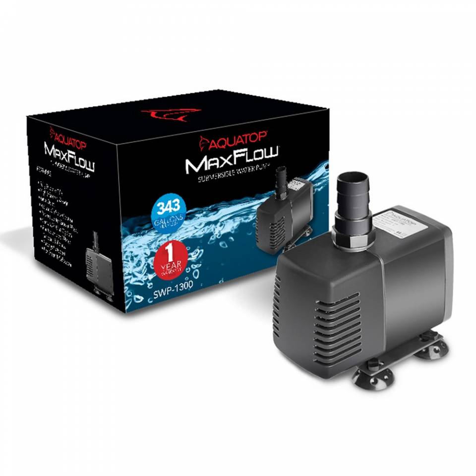 Aquatop SWP-1300 MaxFlow Submersible Pump – 343 GPH