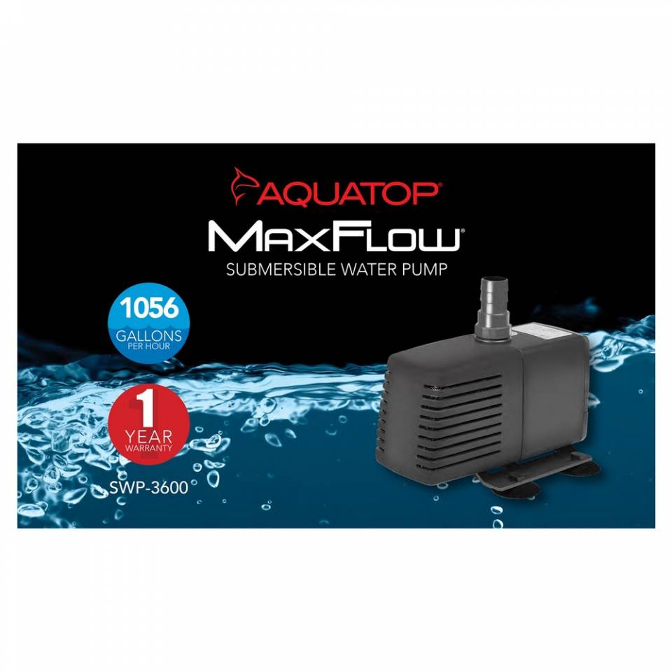 Aquatop SWP-3600 MaxFlow Submersible Pump – 945 GPH