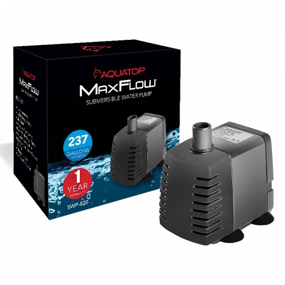 Aquatop SWP-820 MaxFlow Submersible Pump – 237 GPH
