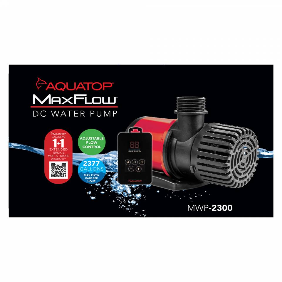 Aquatop MWP-2300 DC Water Pump w/ Controller – 2377 GPH
